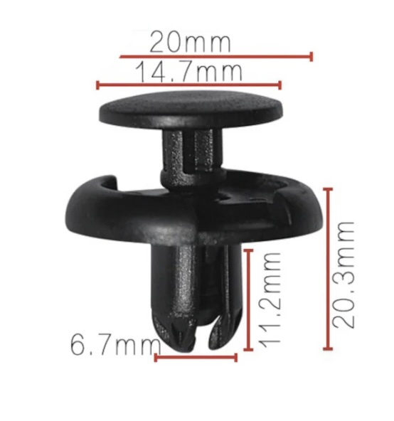 Клипса пластиковая для Alfa Romeo, Fiat, Lancia, Lexus, Mitsubishi, Suzuki, Toyota ОЕМ: 9S9AK07332, MR220501, 71741883, 9046709164, MC933388, 0940907332000. (подкрылки, брызговики, бампер). Клипса пластиковая для Alfa Romeo, Fiat, Lancia, Lexus, Mitsubishi, Suzuki, Toyota ОЕМ: 9S9AK07332, MR220501, 71741883, 9046709164, MC933388, 0940907332000. (подкрылки, брызговики, бампер).